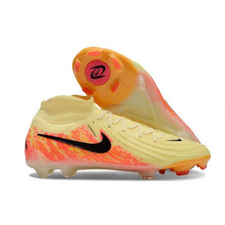 Chaussure Nike Phantom Luna 2 Elite FG Jaune Orange Noir