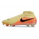 Chaussure Nike Phantom Luna 2 Elite FG Jaune Orange Noir