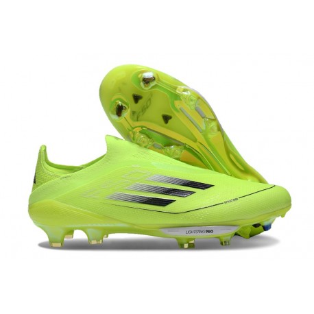 Chaussures adidas F50+ Laceless FG Jaune Solaire Noir