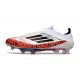 Chaussures adidas F50+ Laceless FG X Messi Blanc Noir Rouge