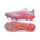 Chaussures adidas F50+ Laceless FG Rose Blanc