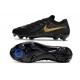 Nike Phantom Luna II Elite FG Noir Or Monnaie Métallique