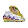 Nike Zoom Mercurial Superfly X Elite FG Blanc Jaune Violet