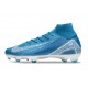 Nike Zoom Mercurial Superfly X Elite FG Bleu Blanc