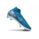 Nike Zoom Mercurial Superfly X Elite FG Bleu Blanc