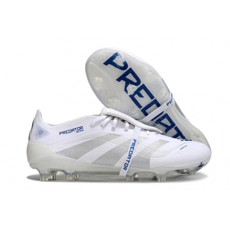 Adidas Predator Elite FT FG Blanc Argent Métallique Royal Vif