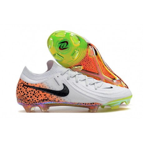 Nike Phantom GX 2 Elite FG Nouvelle Blanc Noir Orange