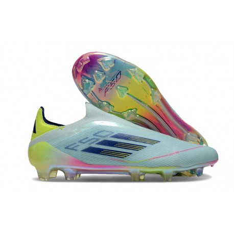 adidas F50 Elite LL FG Nouveau Bleu Très Pâle Semi Bleu Lucide Jaune Semi Solaire