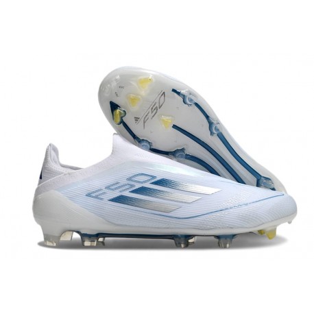 adidas F50 Elite LL FG Nouveau Blanc Bleu