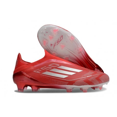 adidas F50 Elite LL FG Nouveau Rouge Argent