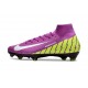 Nike Zoom Mercurial Superfly X Elite FG Violet Jaune Blanc