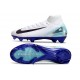 Nike Zoom Mercurial Superfly X Elite FG Blanc Bleu Noir