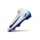 Nike Zoom Mercurial Superfly X Elite FG Blanc Bleu Noir