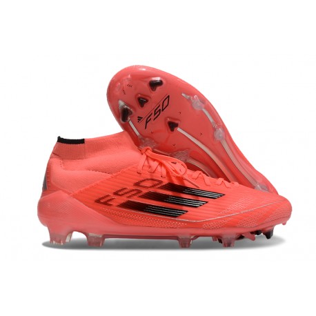 Chaussure adidas F50 Elite Mid FG Vivid Horizon - Turbo Noir Argenté