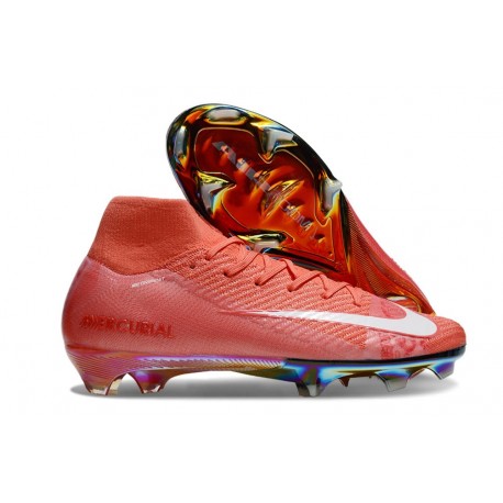 Nike Air Zoom Mercurial Superfly 10 Elite FG Rouge Blanc