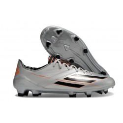 adidas F50 Elite FG Nouveau Crampon Argent Noir