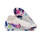 Chaussure Nike Phantom Luna 2 Elite FG Blanc Rose Bleu