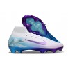 Nike Air Zoom Mercurial Superfly 10 Elite FG Blanc Violet Bleu
