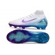 Nike Air Zoom Mercurial Superfly 10 Elite FG Blanc Violet Bleu