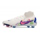 Chaussure Nike Phantom Luna 2 Elite FG Blanc Rose Bleu