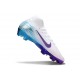 Nike Air Zoom Mercurial Superfly 10 Elite FG Blanc Violet Bleu