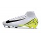 Nike Air Zoom Mercurial Superfly 10 Elite FG Blanc Noir Jaune