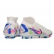 Chaussure Nike Phantom Luna 2 Elite FG Blanc Rose Bleu