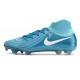 Chaussure Nike Phantom Luna 2 Elite FG Bleu Blanc