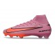 Chaussure Nike Mercurial Superfly X Elite FG Rose Orange