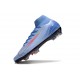 Chaussure Nike Mercurial Superfly X Elite FG Bleu Rouge