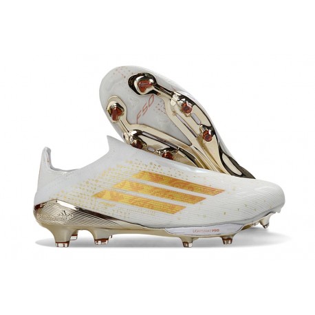 adidas F50 Elite LL FG Nouveau Blanc Or