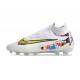 Nike Phantom GX Elite DF FG Blanc Noir Or