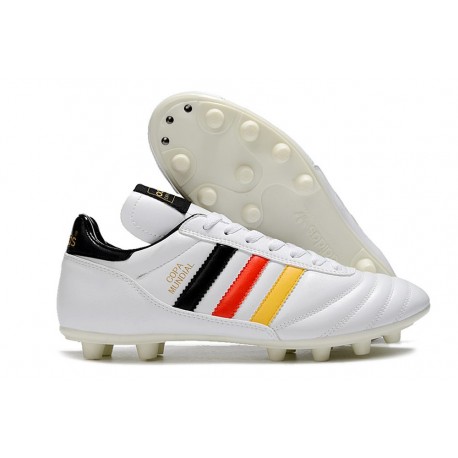 Crampons adidas Copa Mundial FG Allemagne - Blanc Noir Rouge Jaune ÉDITION LIMITÉE