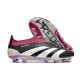 Chaussure Adidas Predator Elite Laceless FG Noir Blanc Violet