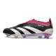 Chaussure Adidas Predator Elite Laceless FG Noir Blanc Violet