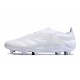 Chaussure Adidas Predator Elite Laceless FG Blanc Argent Mét