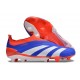 Chaussure Adidas Predator Elite Laceless FG Bleu Blanc Rouge