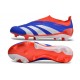 Chaussure Adidas Predator Elite Laceless FG Bleu Blanc Rouge