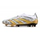 Chaussure Adidas Predator Elite Laceless FG Blanc Or Gris