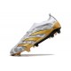 Chaussure Adidas Predator Elite Laceless FG Blanc Or Gris