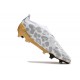 Chaussure Adidas Predator Elite Laceless FG Blanc Or Gris