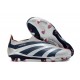 Chaussure Adidas Predator Elite Laceless FG Argent Noir Rouge