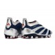Chaussure Adidas Predator Elite Laceless FG Argent Noir Rouge