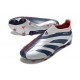 Chaussure Adidas Predator Elite Laceless FG Argent Noir Rouge