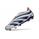 Chaussure Adidas Predator Elite Laceless FG Argent Noir Rouge