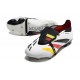 Adidas Predator Elite Tongue FG Blanc Noir Rouge Jaune