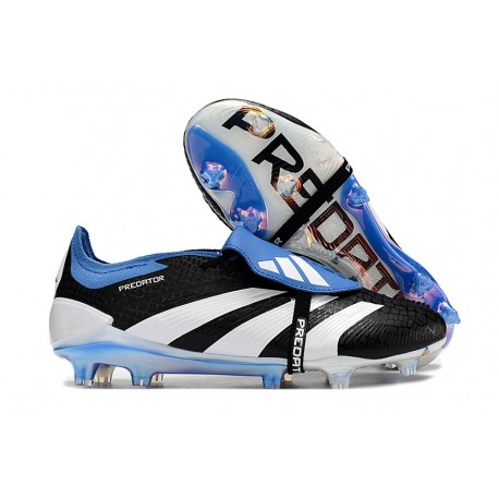 Adidas Predator Elite Tongue FG Noir Blanc Bleu