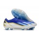 Adidas X Crazyfast Laceless FG Messi Bleu Lucide Eclat de Bleu Blanc