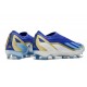 Adidas X Crazyfast Laceless FG Messi Bleu Lucide Eclat de Bleu Blanc