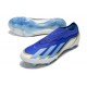 Adidas X Crazyfast Laceless FG Messi Bleu Lucide Eclat de Bleu Blanc